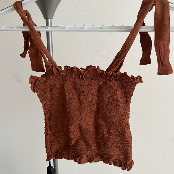 Brown Stretchy Summery Top - Picture 2 of 2